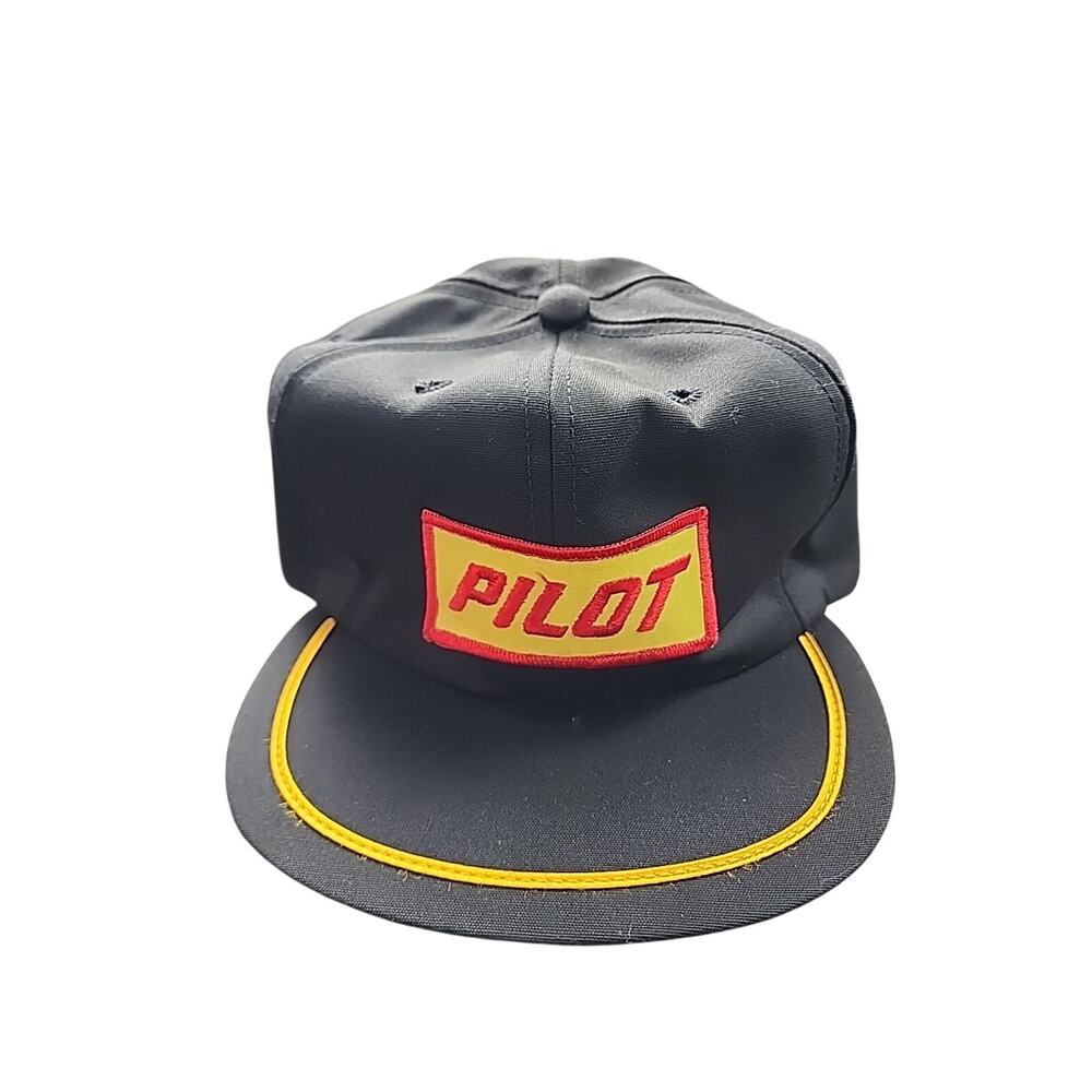 Nos Pre 1969 Pilot Gas Fuel Black Trucker Hat Adjustable Adult
